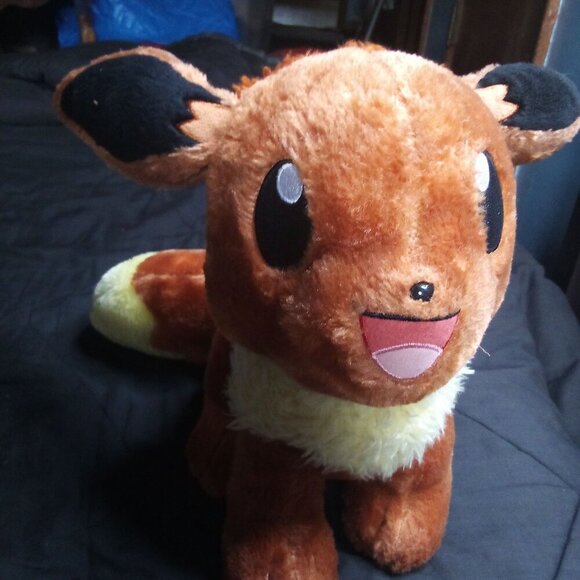 Pokemon x Build-A-Bear Eevee Plush Toy Stuffed Animal 2017 16" - Picture 1 of 7